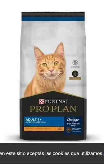 PRO PLAN GATO ADULTO +7 AÑOS x7,5 kg 